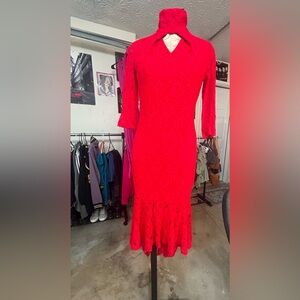 Zola Red Lace Dress: EC